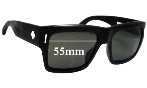 Sunglass Fix Replacement Lenses for Spy Optic Bowery - 55mm Wide 