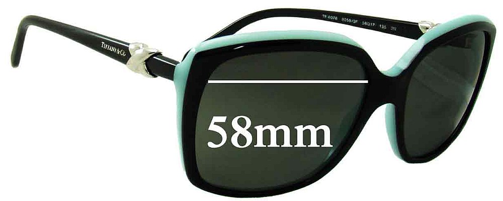 Sunglass Fix Replacement Lenses for Tiffany & Co TF 4076 - 58mm Wide