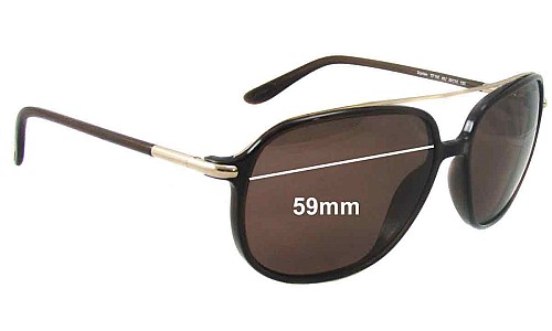 Sunglass Fix Replacement Lenses for Tom Ford Sophien TF150 - 59mm Wide 