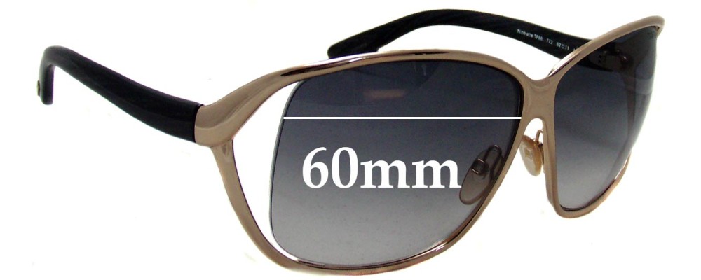 Sunglass Fix Replacement Lenses for Tom Ford Nicolette TF88 - 60mm Wide