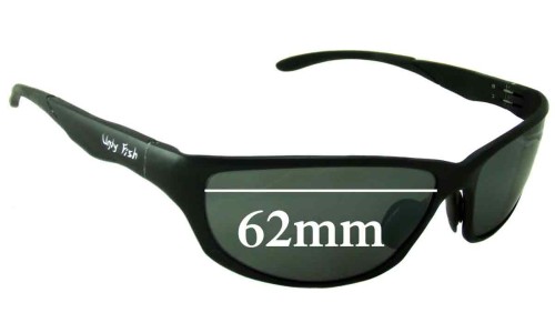 Sunglass Fix Replacement Lenses for Ugly Fish PT24234 - 62mm Wide 