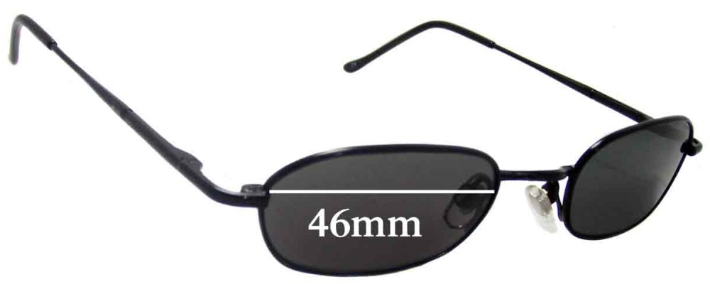 Unknown Unidentified Replacement Sunglass Lenses - 46mm Wide
