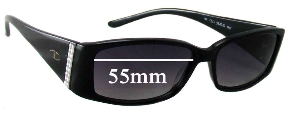 Sunglass Fix Replacement Lenses for Valentino 5342/S - 55mm Wide