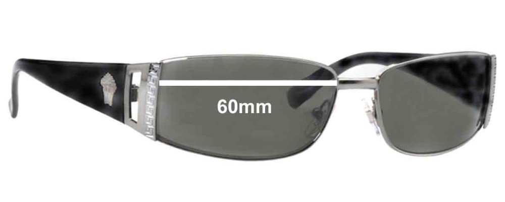Sunglass Fix Replacement Lenses for Versace MOD 2021 - 60mm Wide
