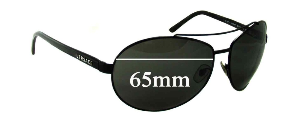 Sunglass Fix Replacement Lenses for Versace MOD 2070 - 65mm Wide
