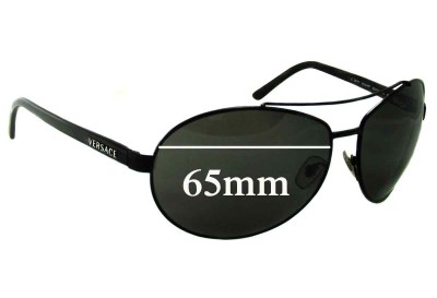Versace MOD 2070 Replacement Sunglass Lenses - 65mm Wide 