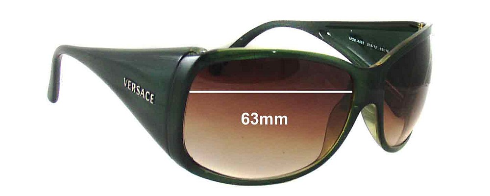 Sunglass Fix Replacement Lenses for Versace MOD 4065 - 63mm Wide
