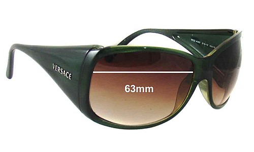Sunglass Fix Replacement Lenses for Versace MOD 4065 - 63mm Wide 
