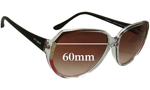 Sunglass Fix Replacement Lenses for Vogue VO2664-S - 60mm Wide 