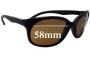 Sunglass Fix Replacement Lenses for Vuarnet Unknown Model - 58mm Wide 