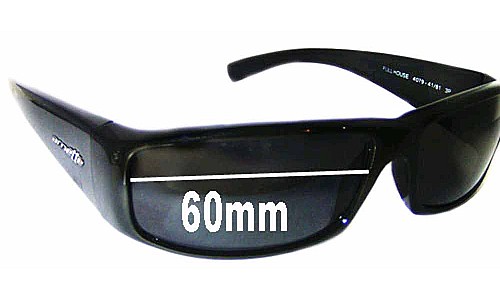 Sunglass Fix Replacement Lenses for Arnette Full House AN4079 - 60mm Wide 