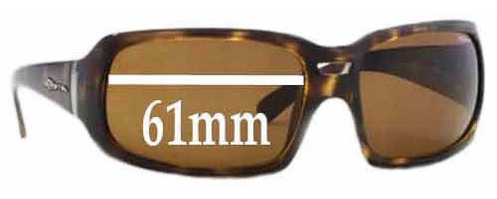 Sunglass Fix Replacement Lenses for Arnette Rushmore AN4081 - 61mm Wide