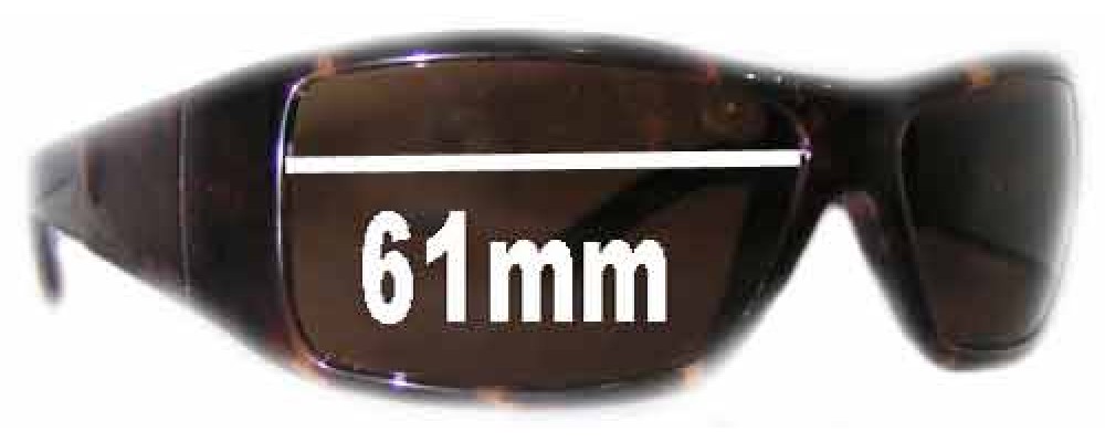 Sunglass Fix Replacement Lenses for Calvin Klein CK3052S - 61mm Wide