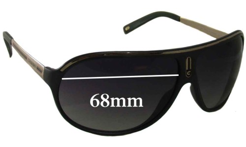 Sunglass Fix Replacement Lenses for Carrera Rush - 68mm Wide 