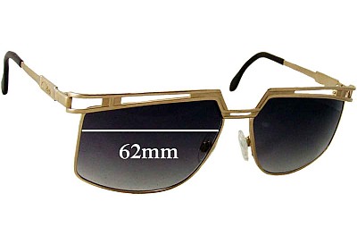 Cazal Unknown Model Verres de Remplacement 62mm wide 