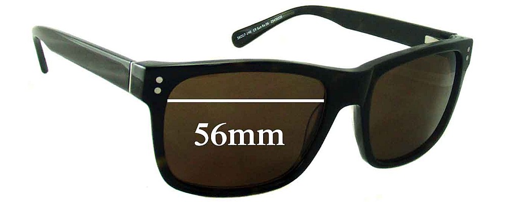 Sunglass Fix Replacement Lenses for Country Road CR Sun Rx 06 - 56mm Wide