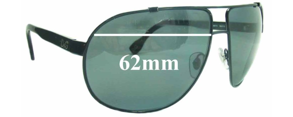 Sunglass Fix Replacement Lenses for Dolce & Gabbana DG6070 - 62mm Wide