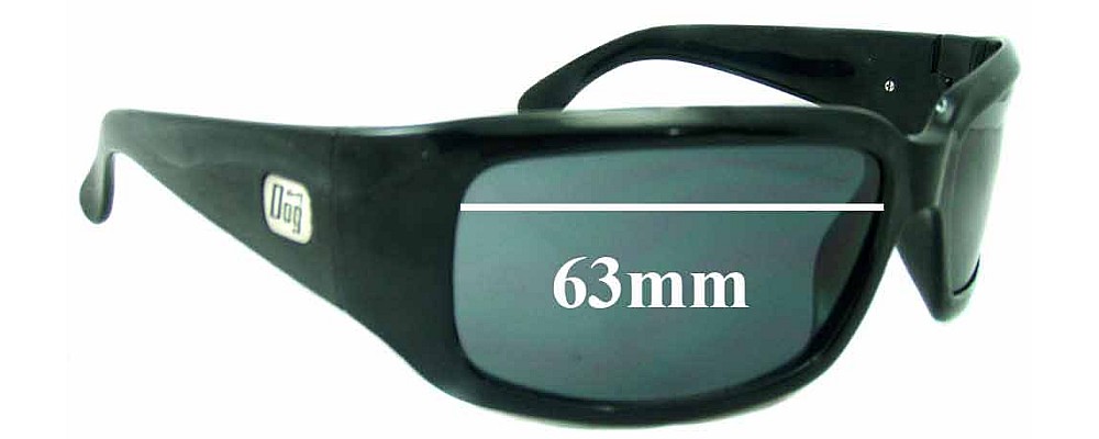 Sunglass Fix Replacement Lenses for Dirty Dog Craver - 63mm Wide