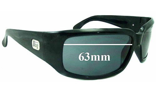 Sunglass Fix Replacement Lenses for Dirty Dog Craver - 63mm Wide 