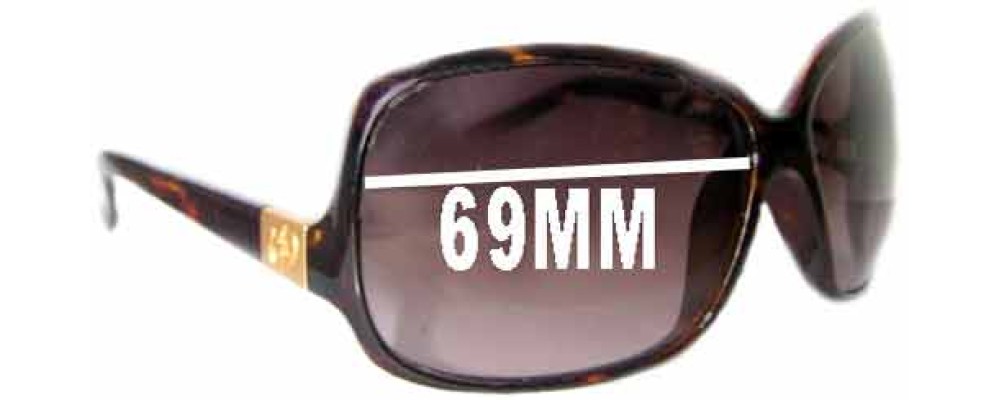 Sunglass Fix Replacement Lenses for Electric Lovette - 69mm Wide