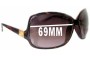 Sunglass Fix Replacement Lenses for Electric Lovette - 69mm Wide 