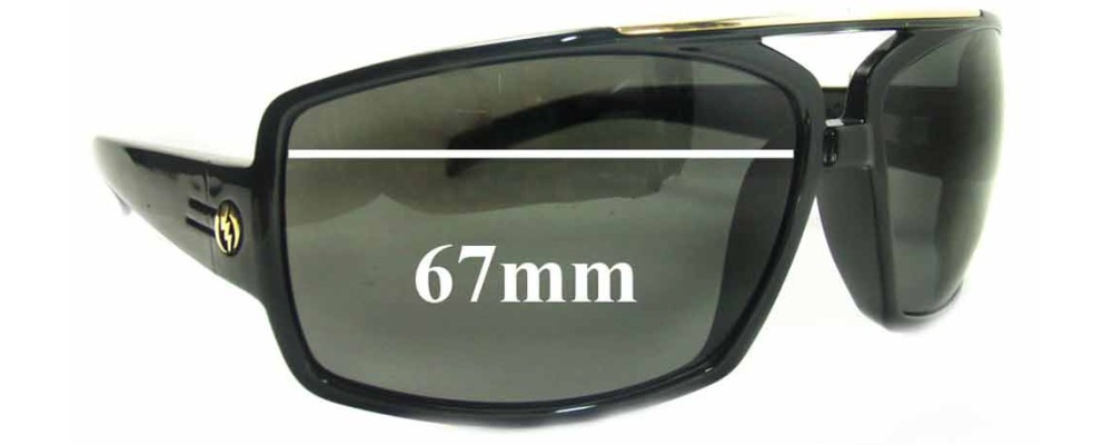 Sunglass Fix Replacement Lenses for Electric OHM III - 67mm Wide