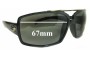 Sunglass Fix Replacement Lenses for Electric OHM III - 67mm Wide 