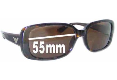 EMPORIO ARMANI 9547/S Replacement Sunglass Lenses - 55mm wide 