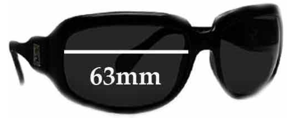 Sunglass Fix Replacement Lenses for Fendi FS 410 - 63mm Wide
