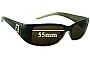 Sunglass Fix Lentes de Repuesto para Fendi FS 5078 - 55mm Wide 