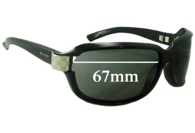 Gucci 2984 N/S Replacement Sunglass Lenses - 67mm wide 