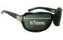 Sunglass Fix Replacement Lenses for Gucci GG2984/N/S - 67mm Wide 