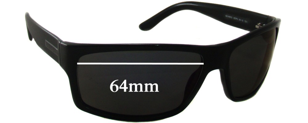Gucci GG 1001/S Replacement Sunglass Lenses - 64mm wide