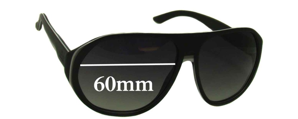 Gucci GG 1025 Replacement Sunglass Lenses - 60mm wide