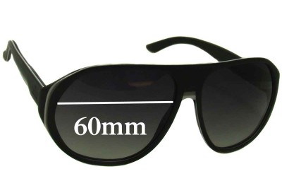 Gucci GG 1025 Replacement Sunglass Lenses - 60mm wide 