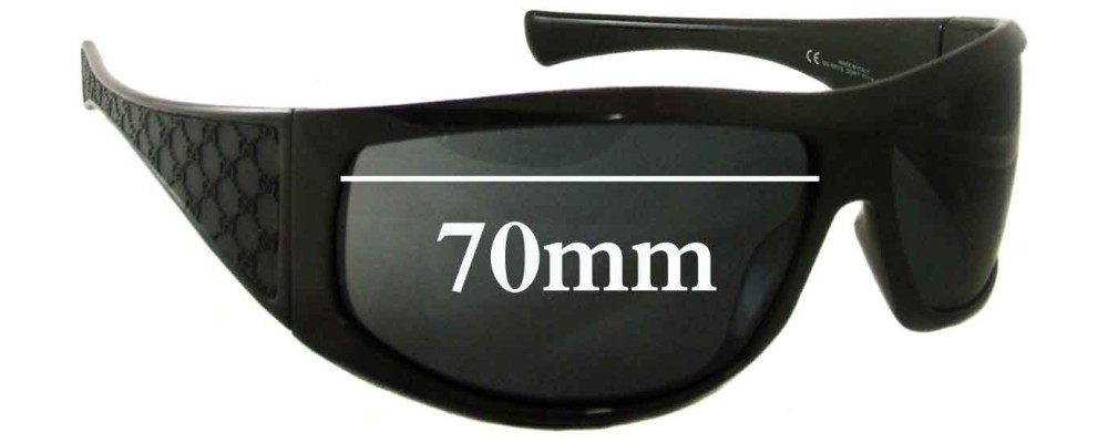 Sunglass Fix Replacement Lenses for Gucci GG1560/S - 70mm Wide