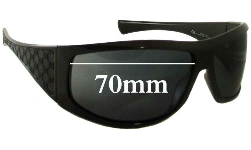 Sunglass Fix Replacement Lenses for Gucci GG1560/S - 70mm Wide 