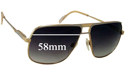 Sunglass Fix Replacement Lenses for Gucci Unknown Model - 58mm Wide 