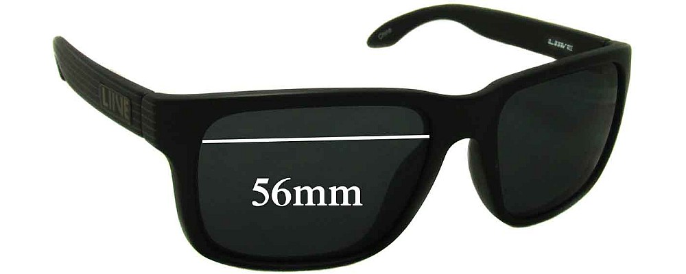 LIIVE Rush T005 Replacement Sunglass Lenses - 56mm wide