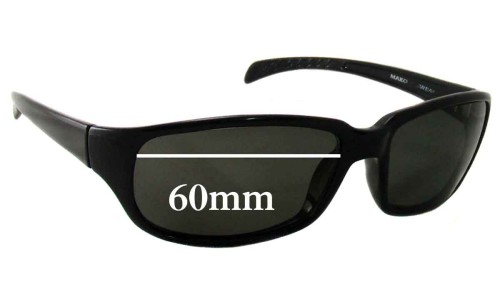 Sunglass Fix Replacement Lenses for Mako Amazon 9490 - 60mm Wide 