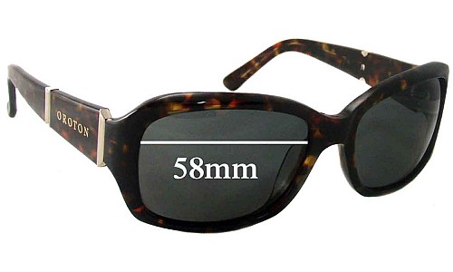 Sunglass Fix Replacement Lenses for Oroton  Mexico - 58mm Wide 