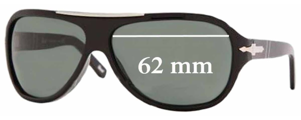Sunglass Fix Replacement Lenses for Persol 2890-S - 62mm Wide