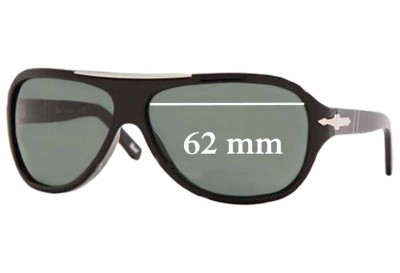 Persol 2890-S Replacement Sunglass Lenses - 62mm Wide 