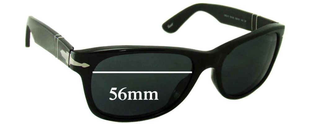 Sunglass Fix Replacement Lenses for Persol 2953-S - 56mm Wide