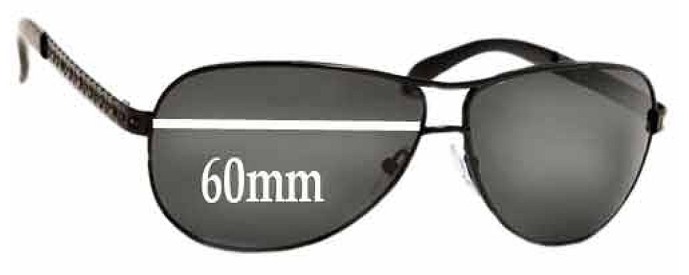 Prada SPR56I Replacement Sunglass Lenses - 60mm wide