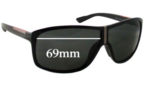 Sunglass Fix Replacement Lenses for Prada SPS08L - 69mm Wide 