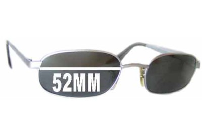 Ray Ban B&L W2321 Replacement Lenses 52mm wide 