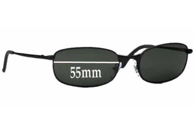 Ray Ban RB3162 Sleek Replacement Lenses 55mm wide 