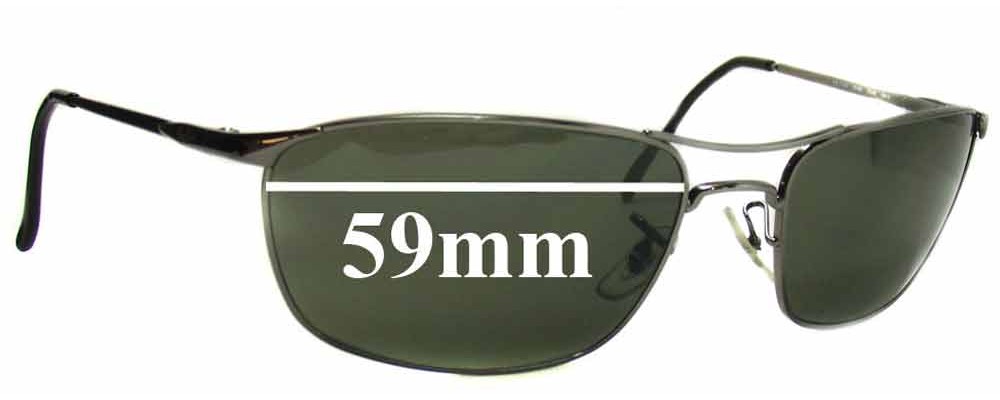 Sunglass Fix Replacement Lenses for Ray Ban RB3132 - 59mm Wide
