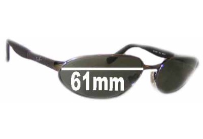 Ray Ban RB3252 Predator Replacement Lenses 61mm wide 